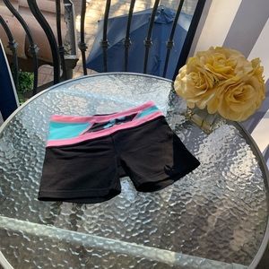 reversible black and pattern Ivivva botty shorts